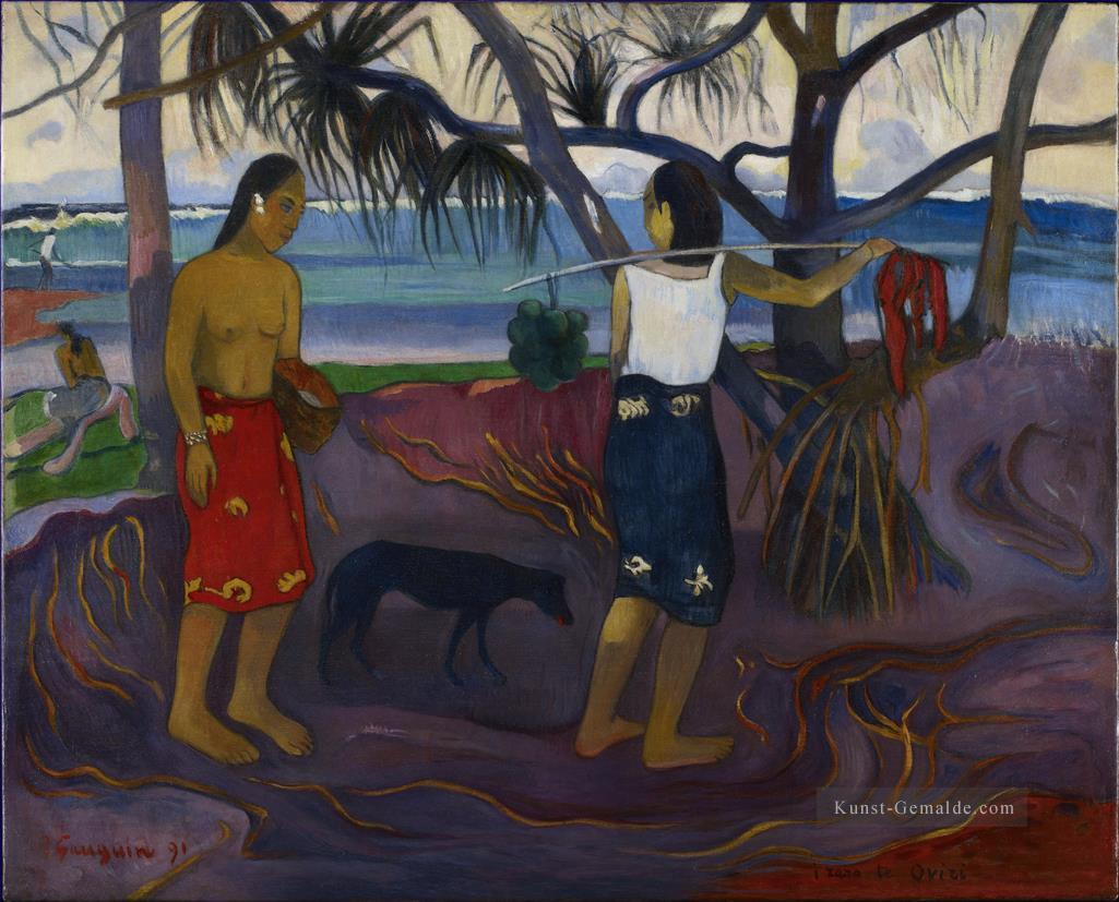 Unter dem Pandanus II Paul Gauguin Ölgemälde